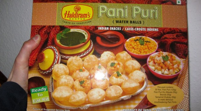 Pani Puri, die indische Curry-Wurst